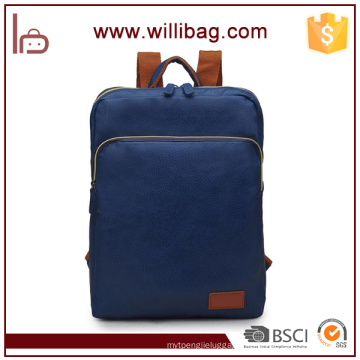 Manufacturer Wholesale Laptop Backpack PU College Bags Travel Bag